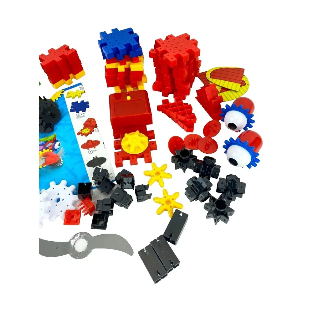 Techno Gears Construction Toy Bionic Biplane Airplane Building Toys, Many Parts!